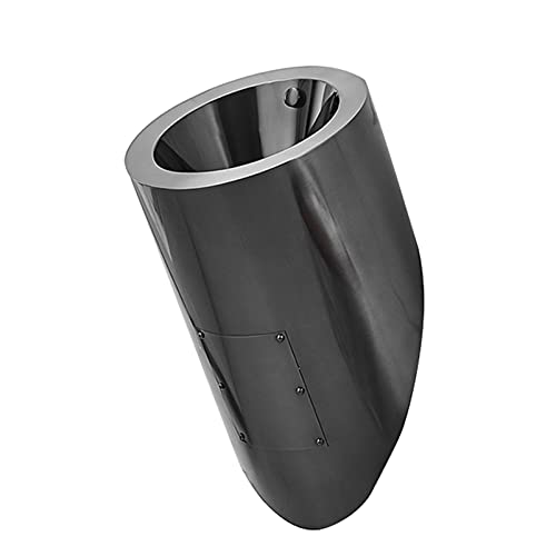DFEDHF 304 Stainless Steel Small Men's Urinals,Wall-Mounted Induction Drainage Public Toilets Vertical Toilets,Men's Urinal Troughs for Bathrooms, Shopping Malls(Black-Single Piece Urinal)