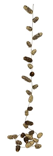 Künstliche Weihnachtsgirlande mit Zapfen 180cm Weihnachtsdeko...