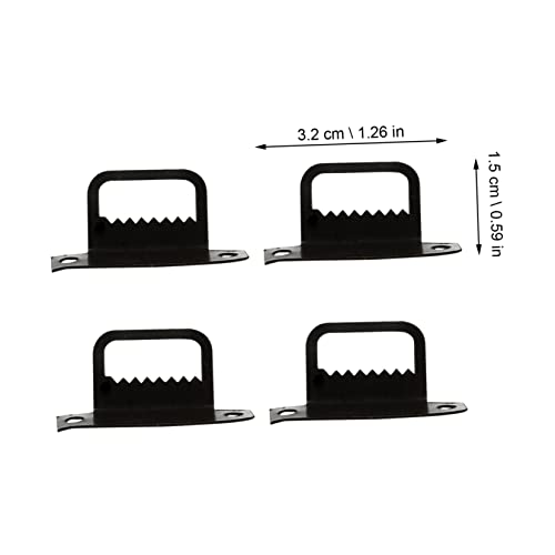 Image of Hemoton 100pcs Metal L-Shaped Picture Hanger Hooks Frame Hanging Hardware for Photos Wall Decor