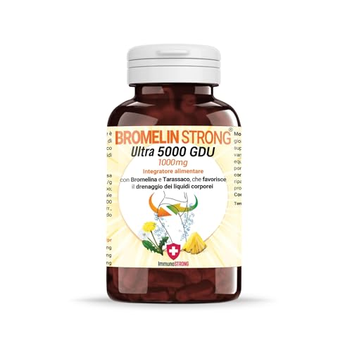 Bromelina 5000 GDU/g con Tarassaco - 120 Compresse da 1000mg - ImmunoSTRONG