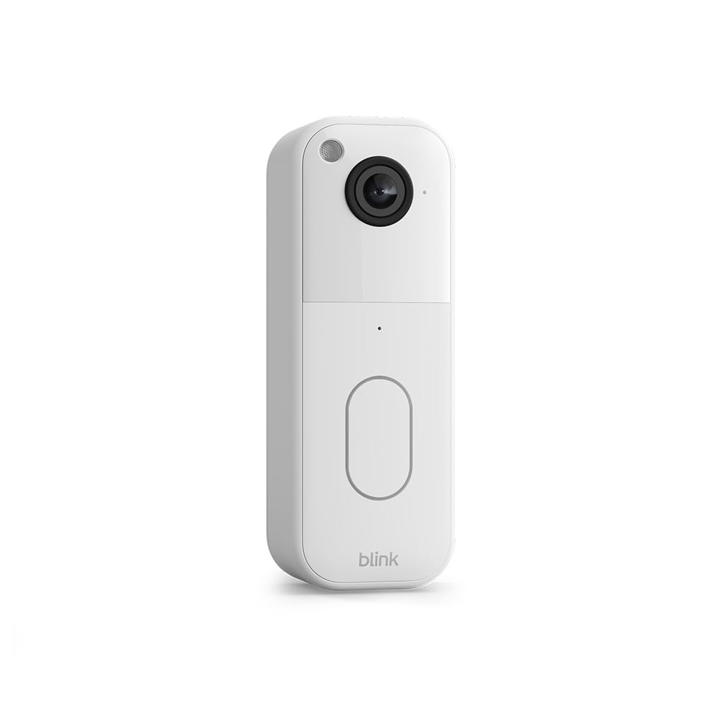 Blink Nuevo videotimbre Blink adicional | Vídeo HD de cuerpo entero, autonomía de dos años, configuración sencilla, IP-65 | Compatible con Alexa | Requiere un módulo de sincronización, no incluido (blanco)