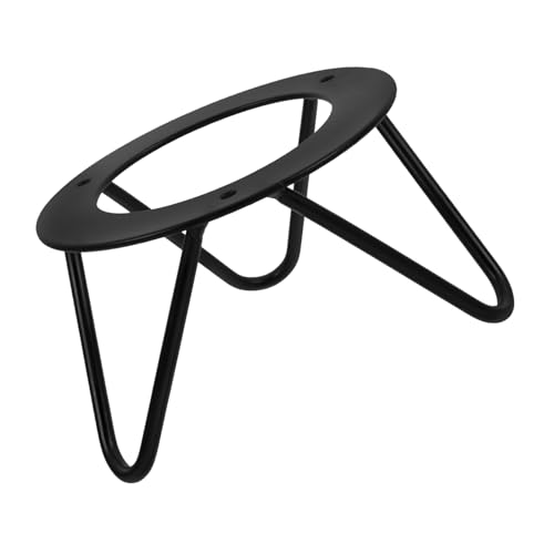 RORPOIR Metal Tray Pedestal Base Plate Stand for Food Trays and Flower Pots Sturdy Iron Display Holder for Kitchen Countertop Secure Support for Plants and Decorative Items