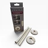 White Radiator Pipe Covers 15mm x 200mm – Snap-On Clip-On Pipe Sleeve Cover Kit with Collar – Talon Snappit Compatible ACSNW/K2 – Cut to Size Pipe Covers