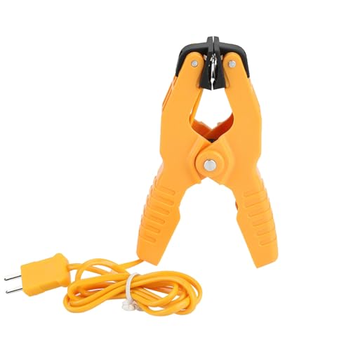 WQAPVHBG HT-05 HVAC Temperature Clamp Meter, 1~3/8" Pipe Clamp Temperature Probe, HVAC Temperature Sensor Probe with 40.16in Cable for Industrial Measurement (-40~200℃)