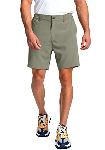Image of Pinkbomb Men's Golf Shorts with 6 Pockets Stretch Quick Dry Hiking Work Dress Shorts for Men