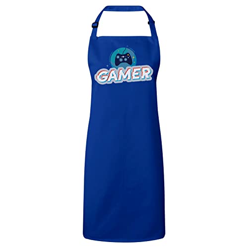 Tablier de cuisine enfant gamer bleu le cadeau idéal anniversaire
