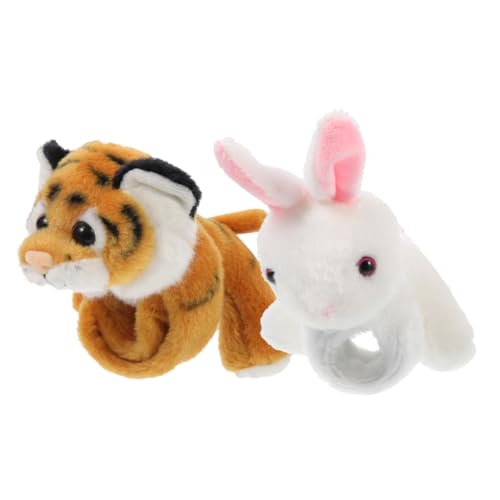 Yardwe 2 Piezas Pulsera de Peluche Animal Suave Pulsera de Muñeca para...
