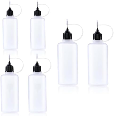 Pipettes En Plastique Souples Et Réutilisables - Lot De 6 Bouteilles Précises 5 Ml Et 10 Ml Pour Colle, Peinture, Encres Et Lubrifiants