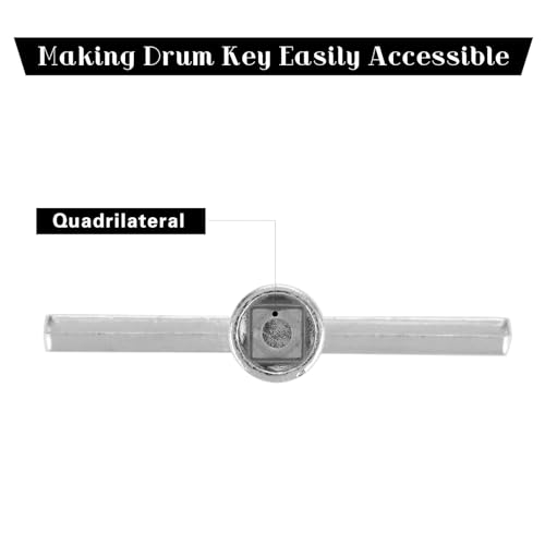 Ouligay 2 Stück Schlagzeugschlüssel Schlagzeug T Stimmschlüssel Schlagzeug Adjustable Drum Key Schlagzeug Zubehör für Schlagzeuger Schlagzeug Trommel Schlaginstrumente