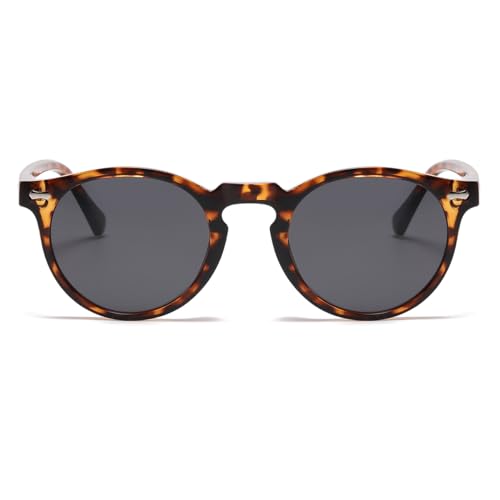 Image of JOVAKIT Vintage Kids Polarized Sunglasses for Girls Boys Age 2-9, Round Sun Glasses for Children UV400 Protection