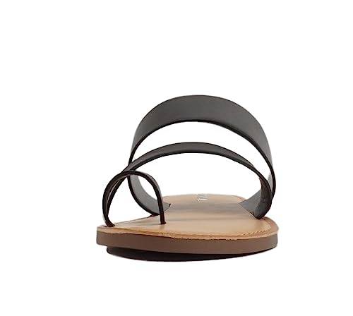 Soda Joan Womens Open Toe Slip On Flip Flop Sandals3