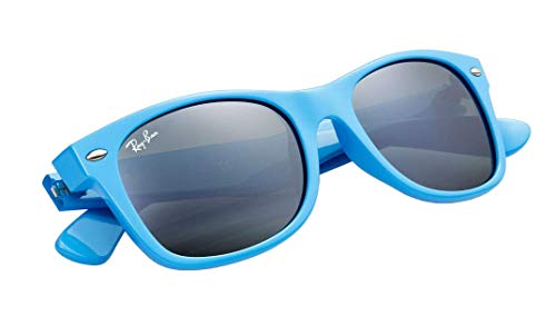 Ray-Ban RB2132-755/40 Sunglasses Light Blue w/Silver Mirror Lens 52mm4