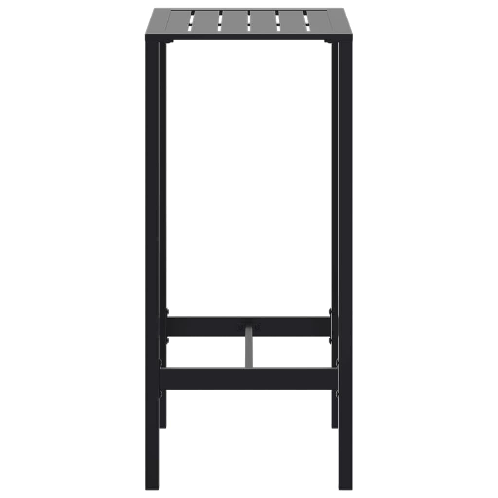Fengshui Stolik barowy czarny 50 x 50 x 110 cm stal malowana proszkowo