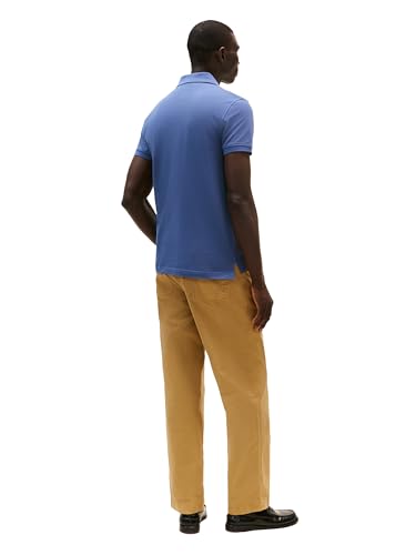 Image of Tommy Hilfiger Men's Short Sleeve Polo Shirts in Slim Fit with Stretch and Organic Pique Cotton