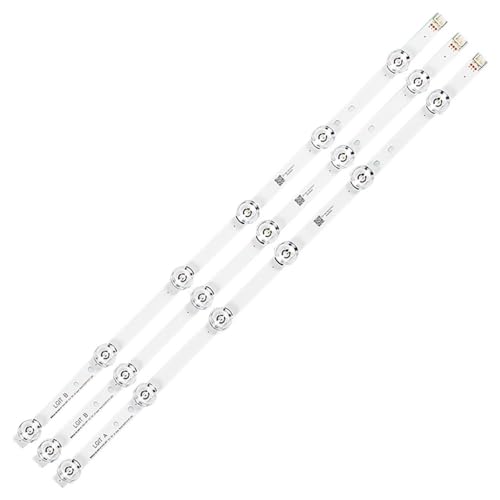Tira de retroiluminación LED con 3 piezas de 590 mm y 6V para paneles de TV de 32 pulgadas