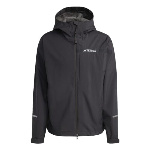 adidas Men's Terrex Multi RAIN.RDY 2.5-Layer Rain Jacket, Black, Medium