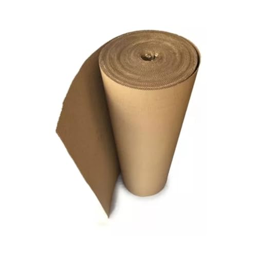 Bobina Papelão Ondulado 1,00 Mts X 50 Metros Protege Piso Reforma Pintura Obras Salva Chao Casa