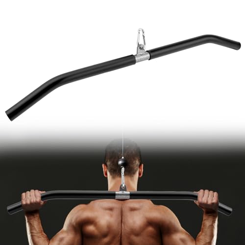 QWORK 85 cm Latzugstange Fitness-Latzugstange für Trizepsdrücken und Krafttraining für den Oberkörper