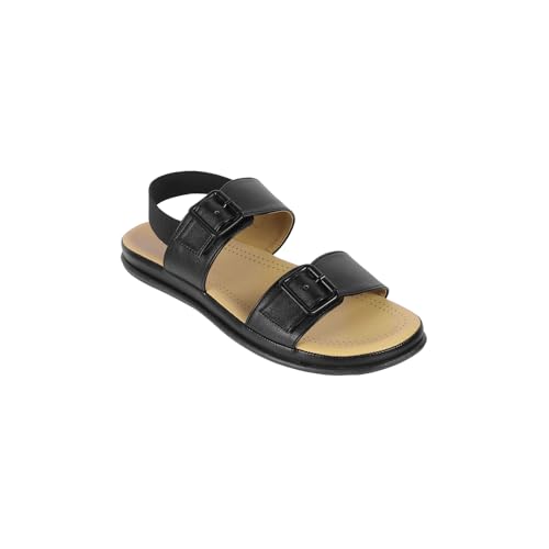 Image of Metro Women Synthetic Double Buckle Casual & Comfort Slingback Sandals