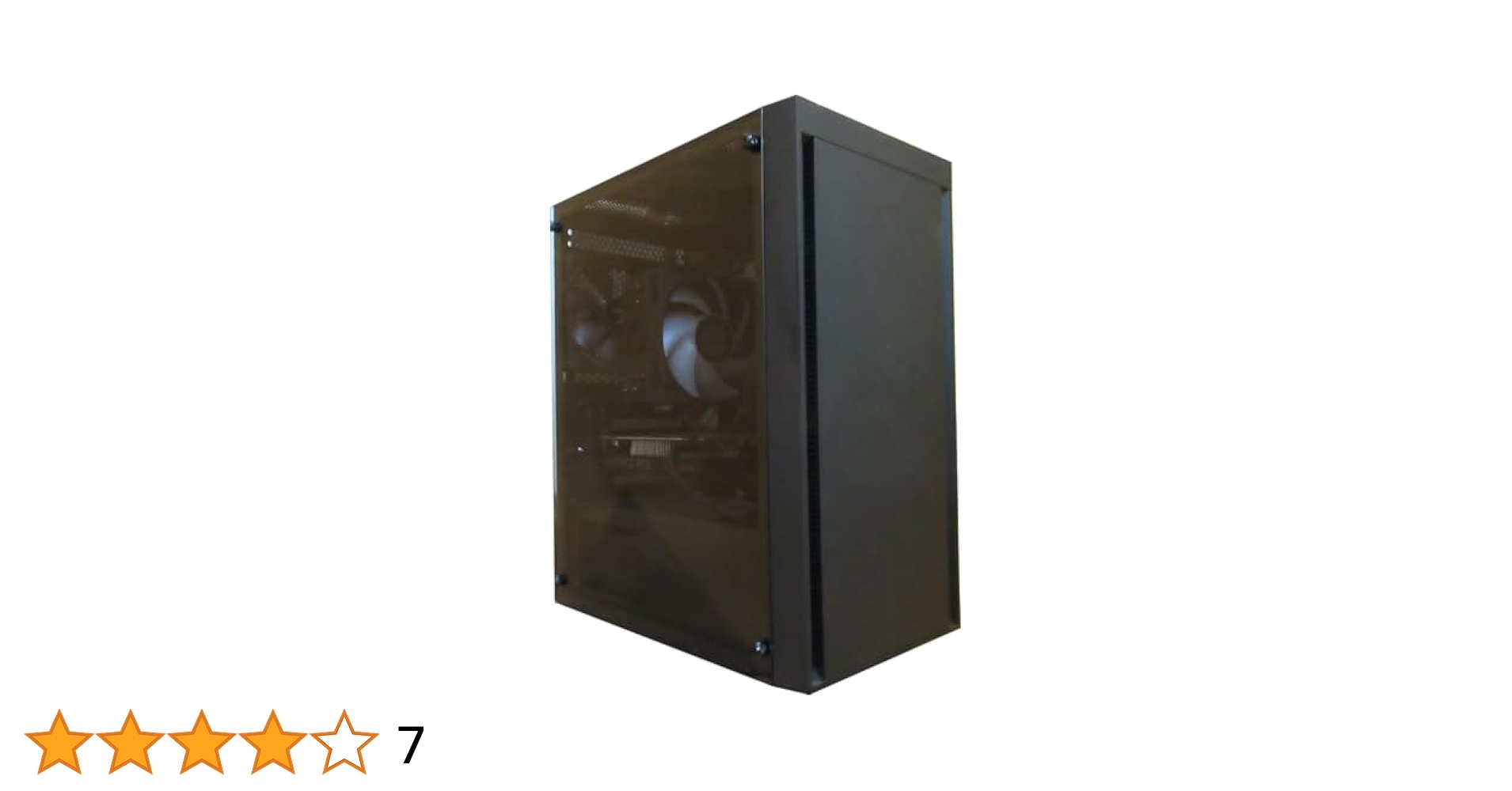 超小型ゲーミングPC Ryzen 7 5700X RTX4060LP AMD Ryzen7 5700x／RTX4060 8GB ガラス2面ATX ゲーミングPC 簡易