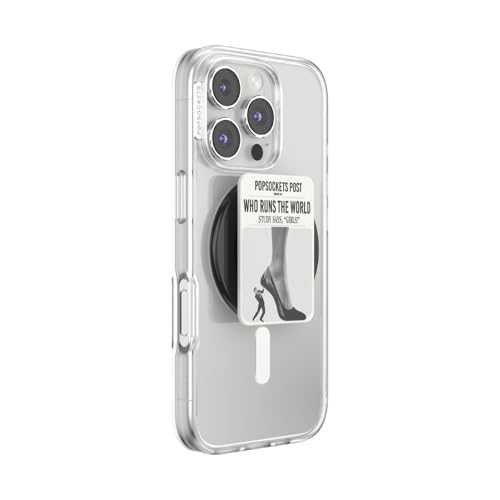 Image of PopSockets Phone Grip for MagSafe, Magnetic Holder, Phone Stand, Funny - Who Runs the World
