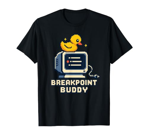 Breakpoint Buddy Pixel Duck Programmeur Débogage T-Shirt