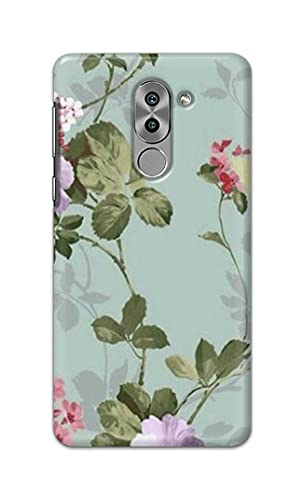 Image of Printed Hard Back Cover Case for Honor 6X Back Cover (Floral Painting) -1302