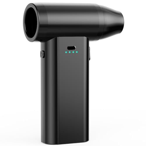 TENYELE Ventilador inalámbrico de peso ligero, ventilador de motor de mano, 130000 rpm, para mujeres y hombres, limpieza de computadora, aire eléctrico al aire libre para limpieza