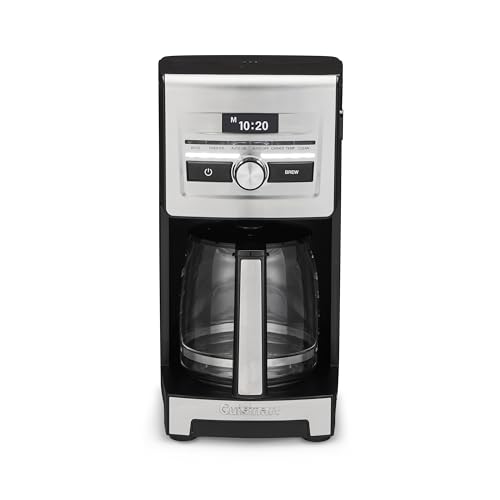 Image of Cuisinart Personal Brew 12-Cup Coffee Maker, Automatic Coffee Machine, Programmable Coffee Maker for Home Brewing Convenience with Adjustable Brew Strength, Stainless Steel /Black, DCC-12