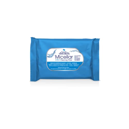 Body Drench Toallitas Desmaquillantes 30 unidades | 3 EN 1: Quita el Maquillaje Waterproof - Calma - Refresca | Desmaquillante Facial| Todo Tipo de Pieles y Pieles Sensibles | Sin Aceite