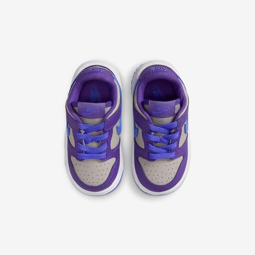 Nike Dunk Low Baby/Toddler Shoes (College Grey/Wild Grape/White/Persian Violet)4