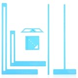 Molain 6-teiliges Buchbinder-Werkzeug für Anfänger, komplettes tolles Schablonen- und Schneiderführungs-Set für Notizbuch, Kalender, Junk-Tagebuch, Handbuch (blau)