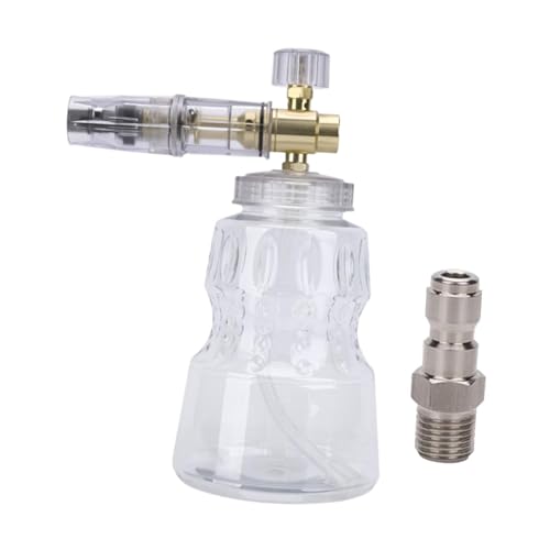 BinZyronic 洗車用泡スプレー 1L フォームボトル ? 高圧洗浄機対応クイックコネクタ付き、0°?360°角度調整可能 (L Adpater)