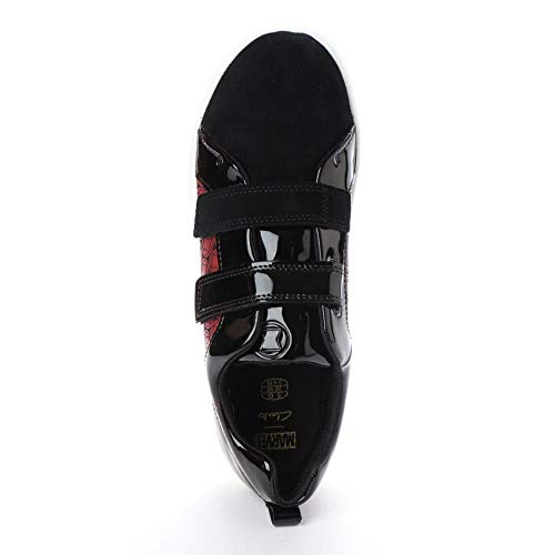 Image of Clarks Boys City Hero Lo Black /Red Sneakers