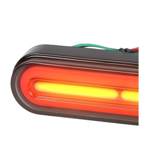 Clignotant moto LED 3 en 1 avec feu stop puissant et DRL jaune rouge