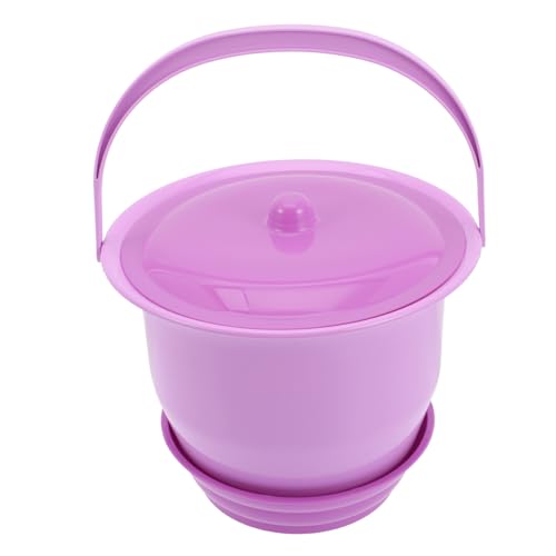 Mipcase スピットン尿バケツ トイレ おまる ユニセックスチャンバーポット チャンバーバケット おしっこボトル キャンプ場 子 ポータブル 紫の,purple 便器 プラスチック 再利用可能