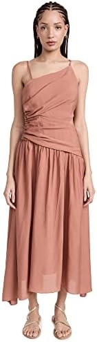 MOON RIVER Women's Cutout Dress, Terracotta, Tan, Pink, L