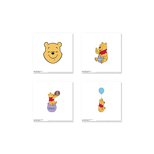 Affiches Winnie l'Ourson Disney Gallery Pops lot de 4 posters sans cadre 30x30 cm