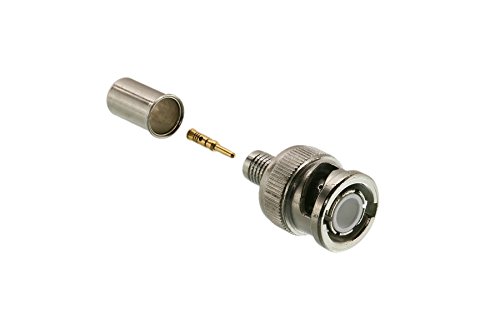 Image of Triplett GEM BNC Crimp /Crimp Connectors for RG6, Male, 50-Ohm, 10 Pack (305-5TP)