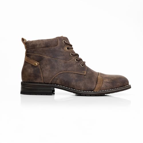 Image of Ferro Aldo Men's Ankle Boots | Lace-Up Cap Toe Chukka Style Dress Boot | Casual Fashion for Work