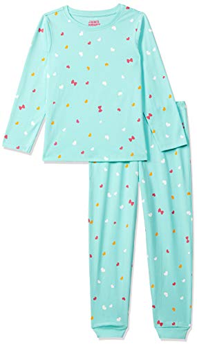 Image of Amazon Brand - Symbol Girls Girls Night Dress | 100% Cotton T-Shirt & Pyjama Set | Age 2-14 Years