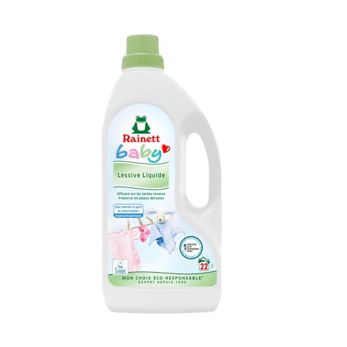 Rainett - Detergente para bebé, 1,5 L, sin Perfume