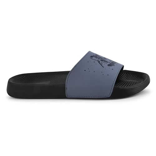 Image of PERY-PAO Sliders Grey, Black, White Stylish Flip Flop & Slippers