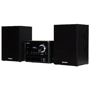 Aiwa MSBTU-300 Micro chaîne Hi-FI avec Bluetooth, CD, USB, Radio FM, Noir - Les Beatles, Paul McCartney, John Lennon, RIngo Starr, George Harrison