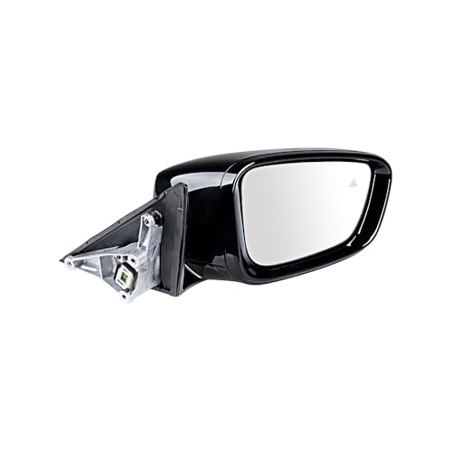 Anzios Right Passenger Side Mirror Compatible with 2017-2022 BMW G30 G38 520i 530i 540i - Black, Heated, Memory, Blind Spot, Turn Signal, Power Folding - 5-Pin, 51167485204