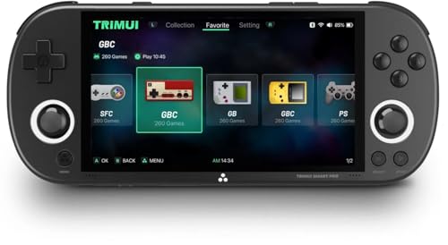 TRIMUI Smart Pro Console Portatile Gaming, 26 Generazioni Retro, Netplay WLAN Bluetooth