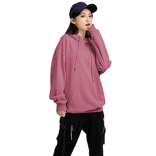 ANUFER Unisex Mens Womens Velvet Lined Cotton Pullover Hoodies Casual Plain Sweatshirt Jumper3