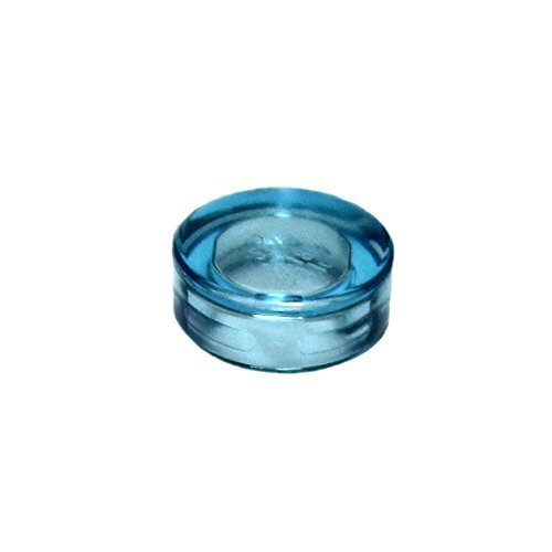 LEGO Parts and Pieces: Transparent Light Blue 1x1 Round Tile x100