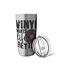 Vinyl Makes Life Better Vinyl Record Stainless Steel Insulated Tumbler #4