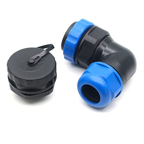 Szjelen Sd28 2Pin~26Pin Flanged Elbow Waterproof Aviation Cable Connector Ip67,28Mm Panel Mount Circular Connector (5-Pin) #TOP6